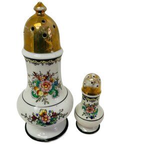 VTG Noritake Handpainted Sugar Shaker Made in Japan Gold Top Serveware Pottery.G